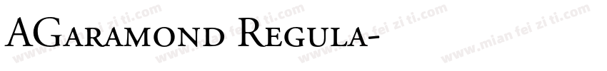 AGaramond Regula字体转换